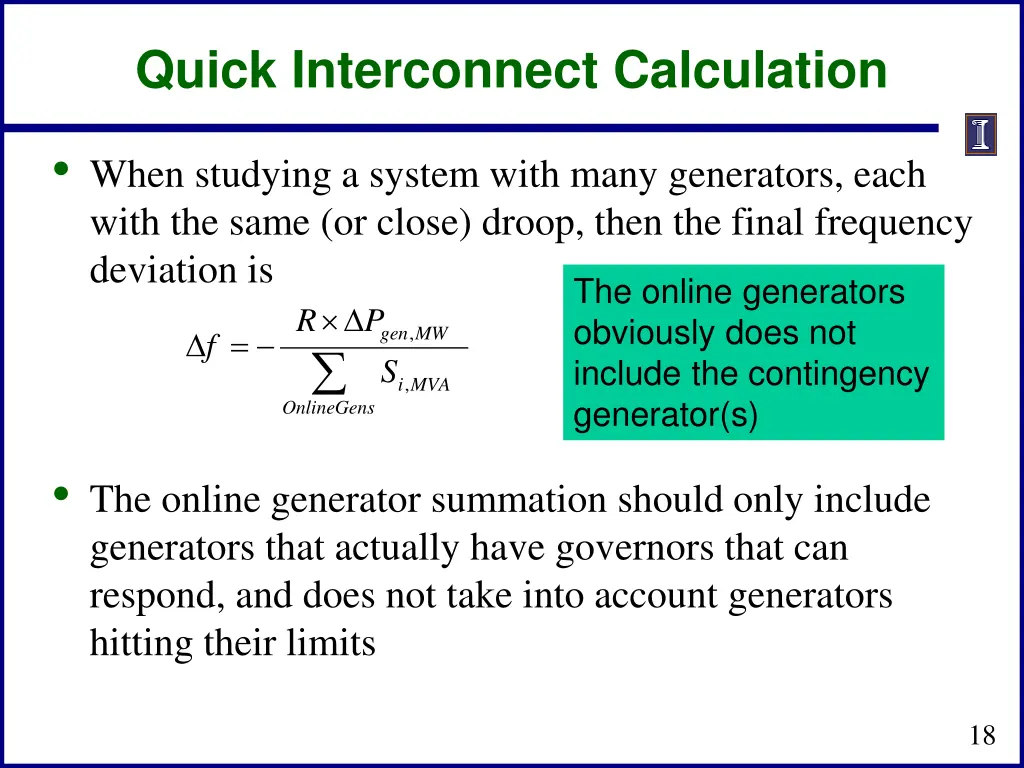 quick interconnect calculation