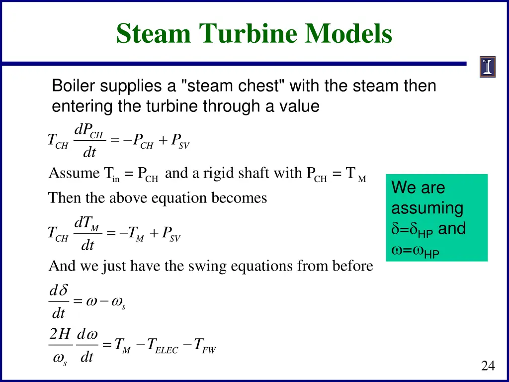 steam turbine models