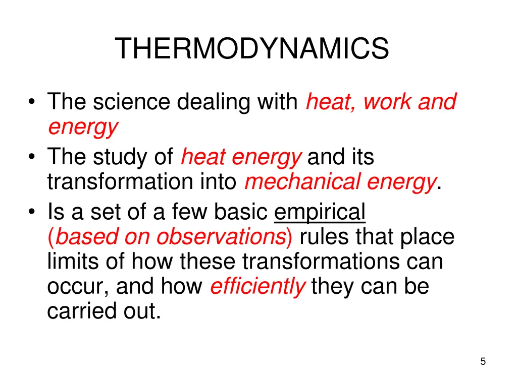 thermodynamics