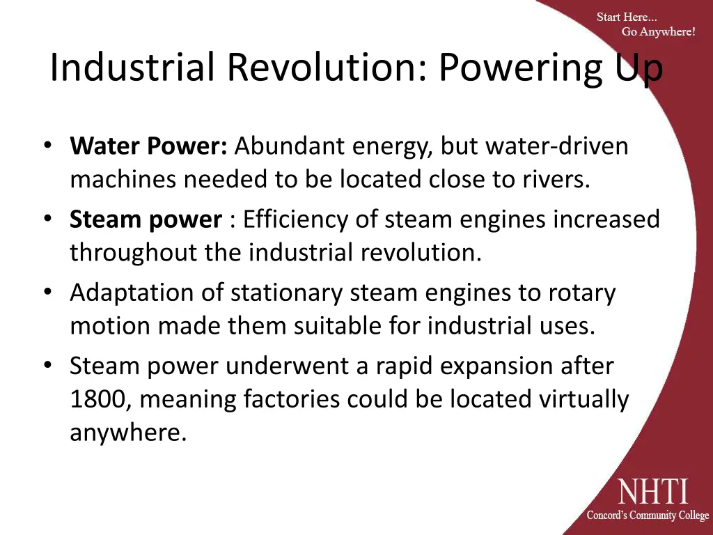 industrial revolution powering up