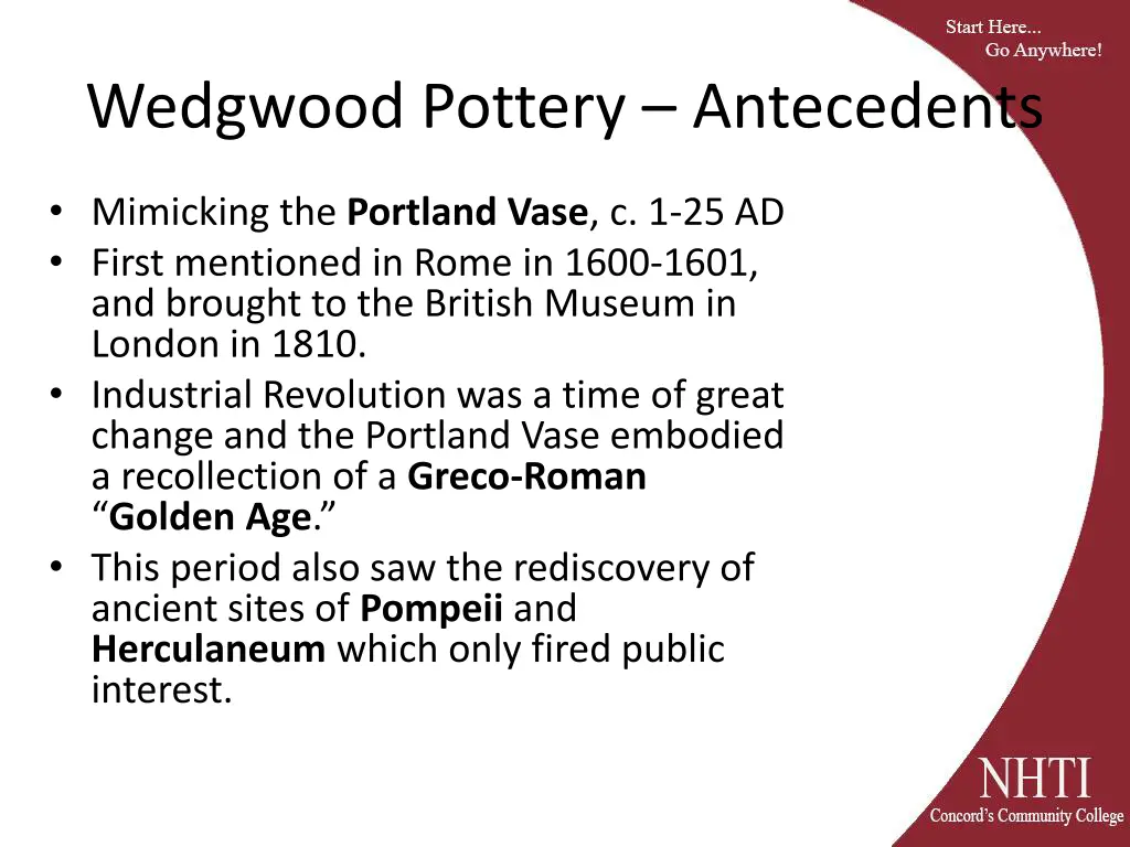 wedgwood pottery antecedents