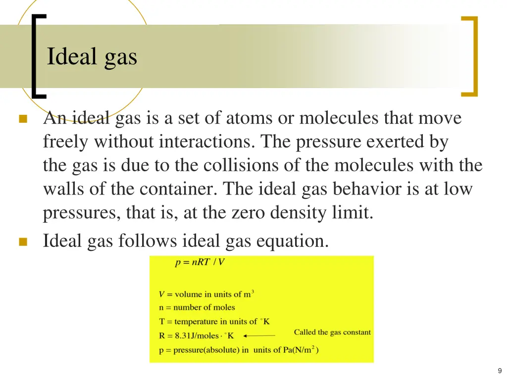 ideal gas