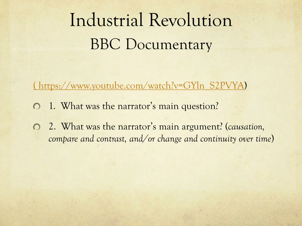 industrial revolution bbc documentary