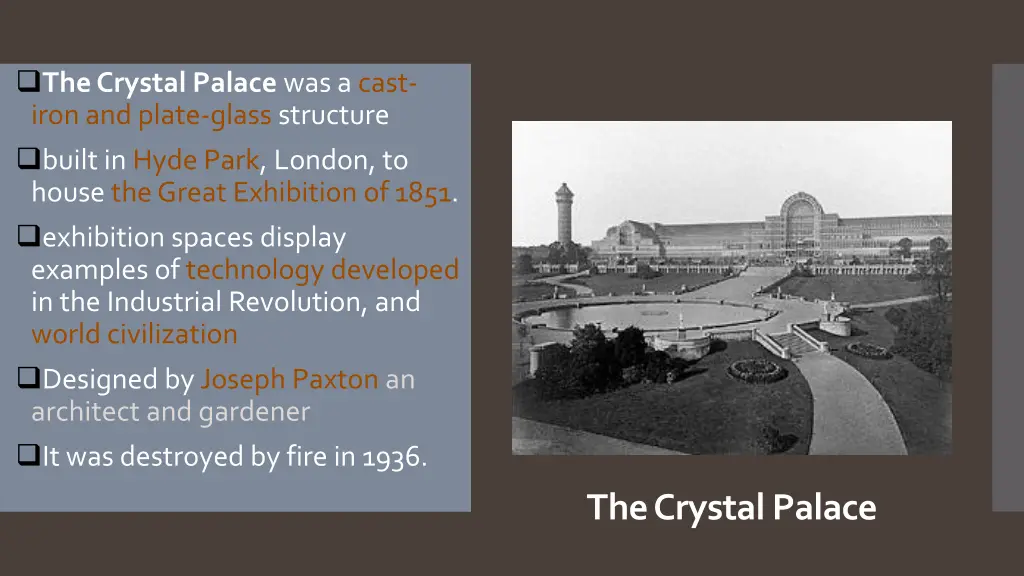 the crystal palace was a cast iron and plate