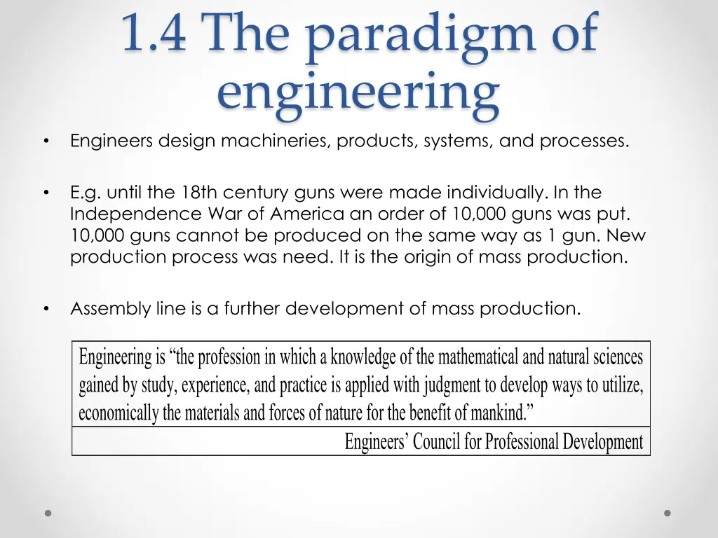 1 4 the paradigm of engineering engineers design