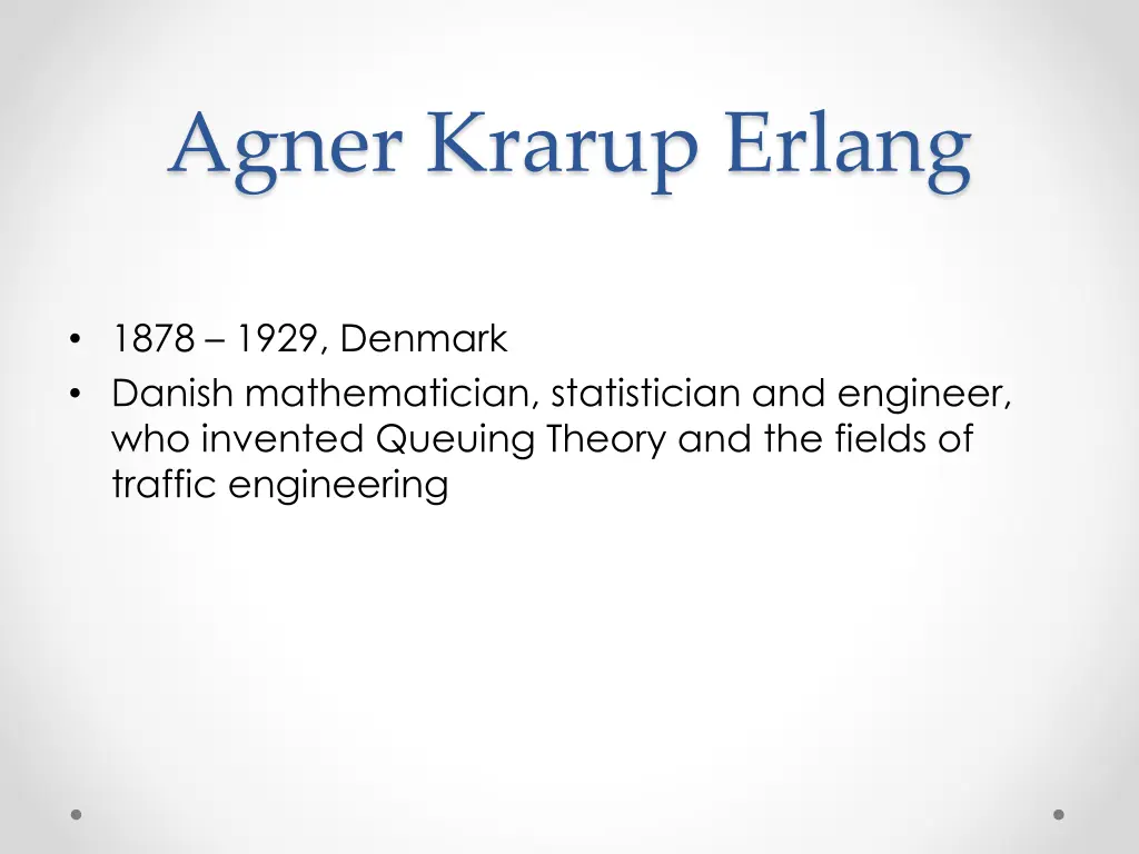 agner krarup erlang