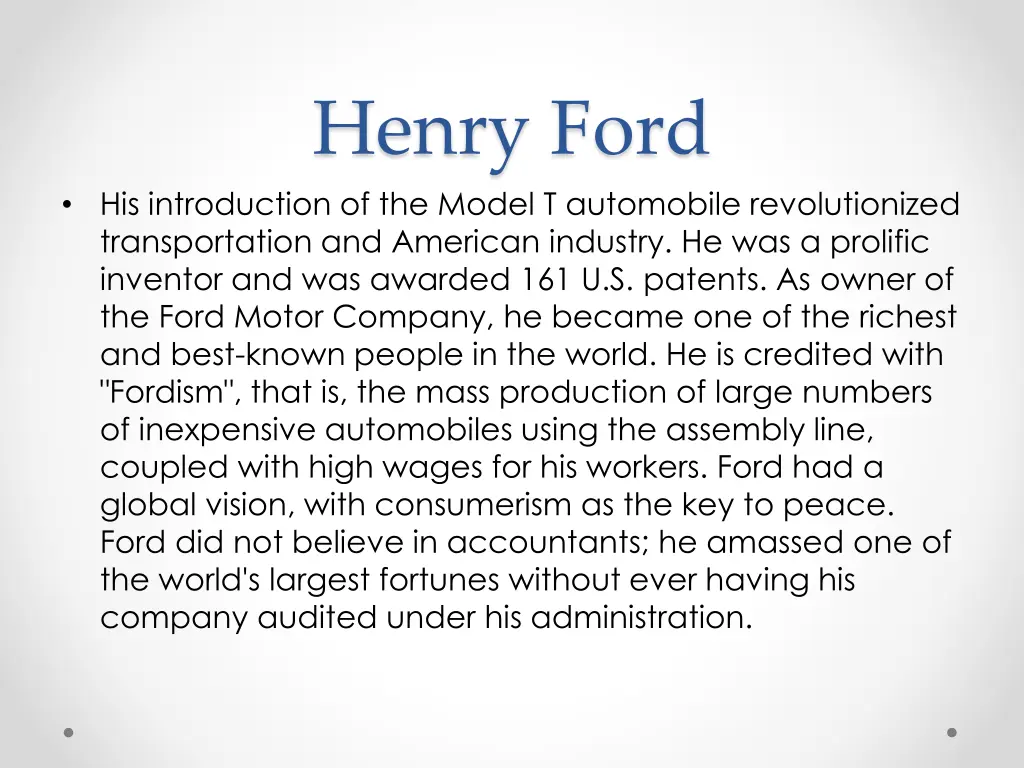 henry ford 1