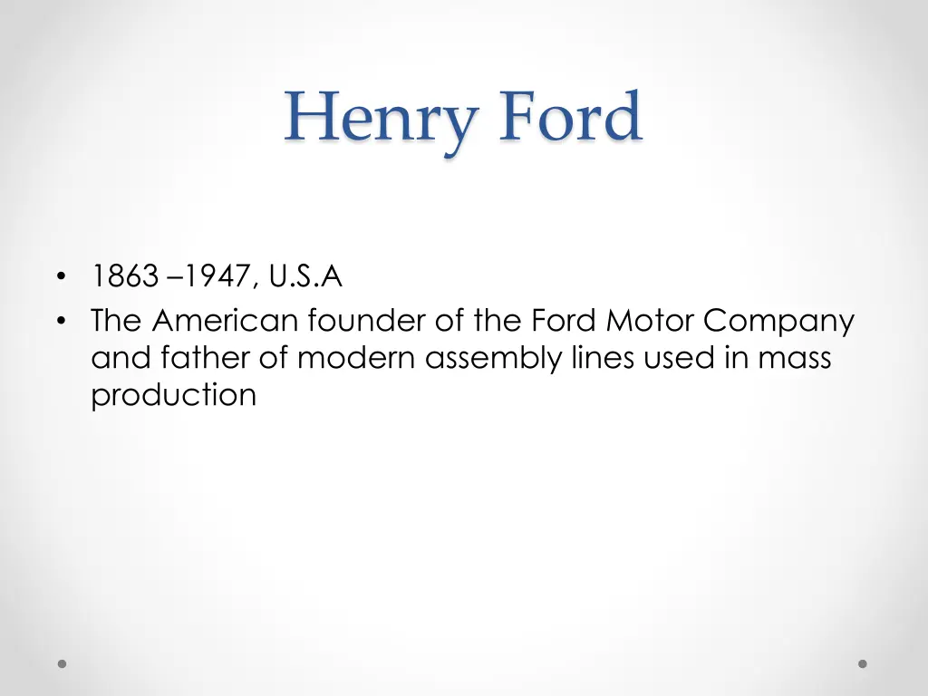 henry ford