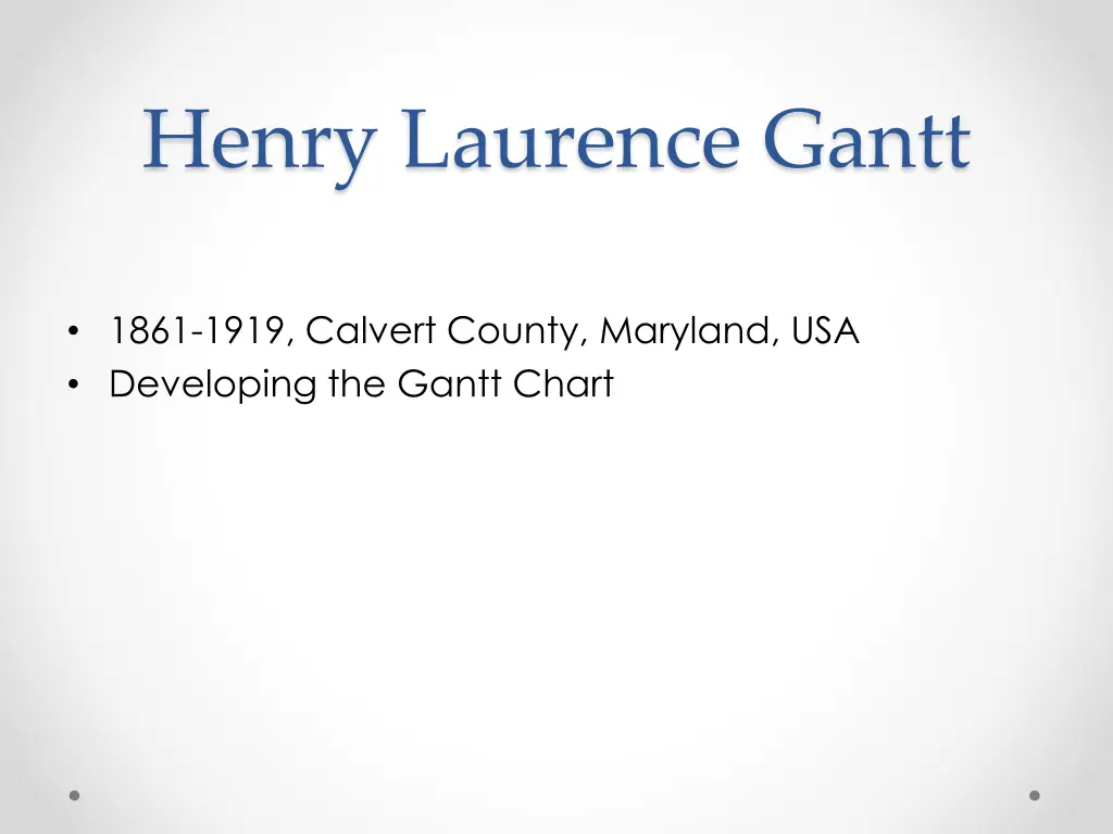 henry laurence gantt