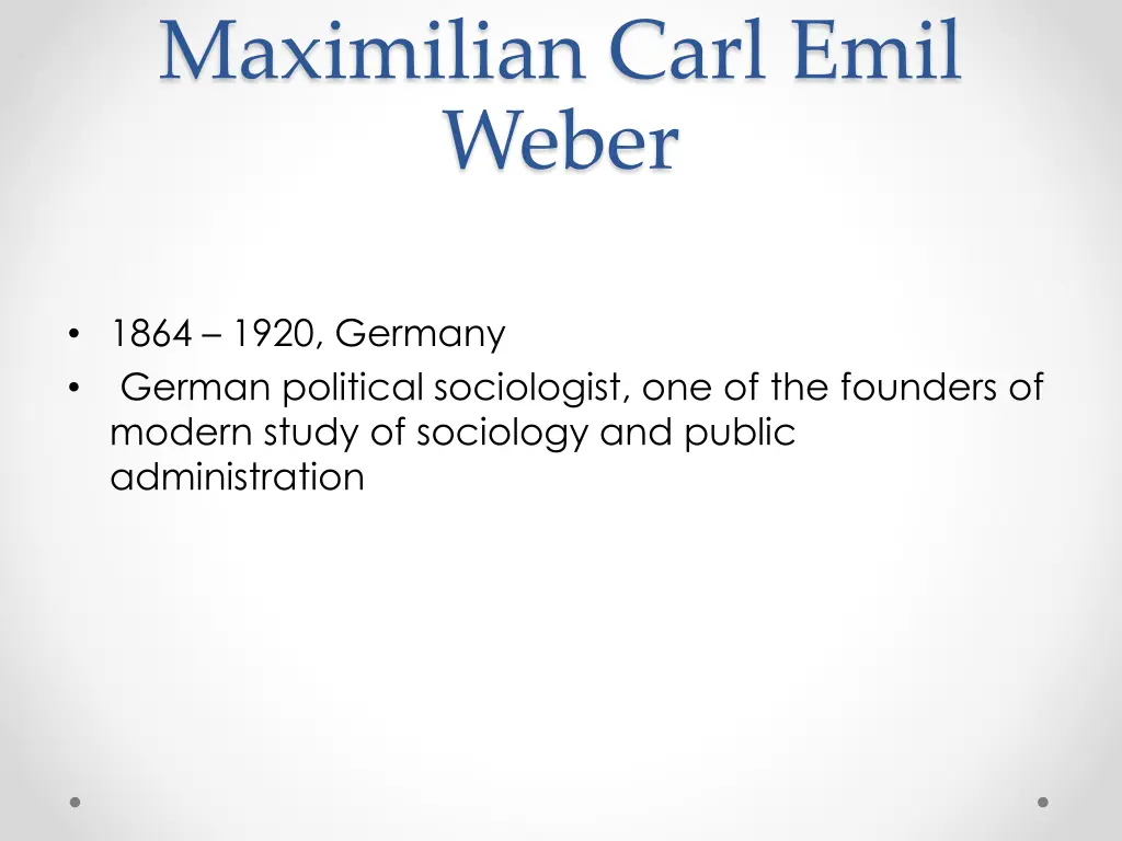 maximilian carl emil weber