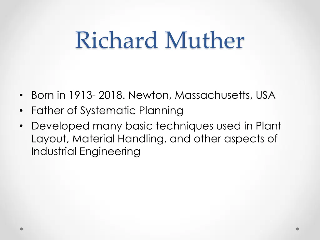 richard muther