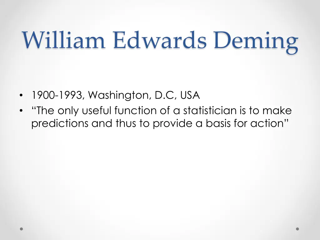 william edwards deming