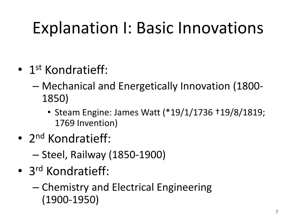 explanation i basic innovations