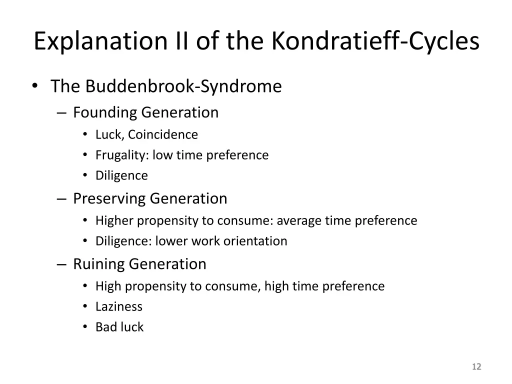 explanation ii of the kondratieff cycles 1