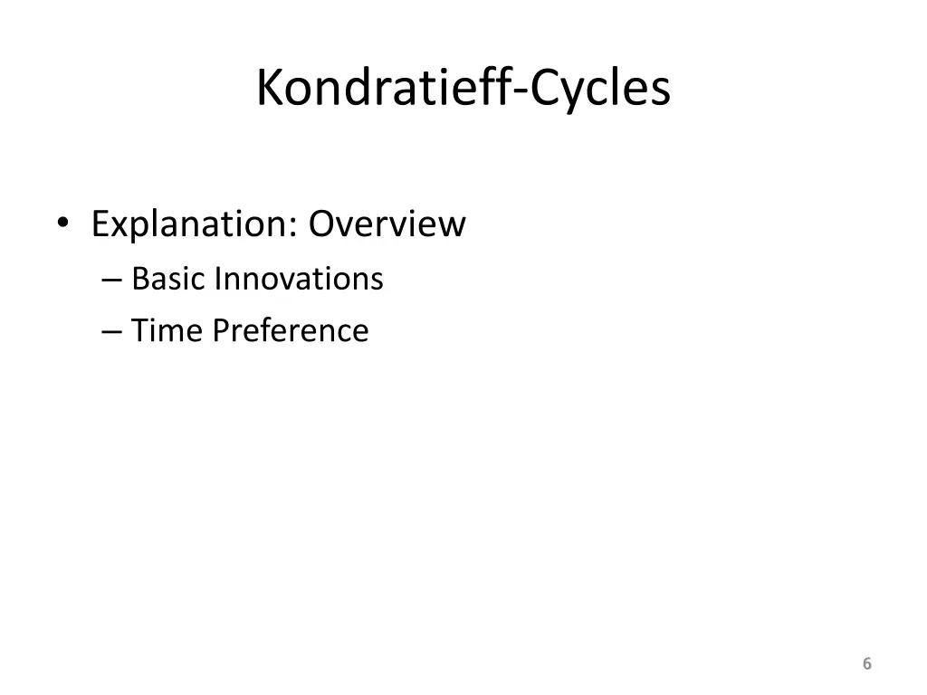 kondratieff cycles