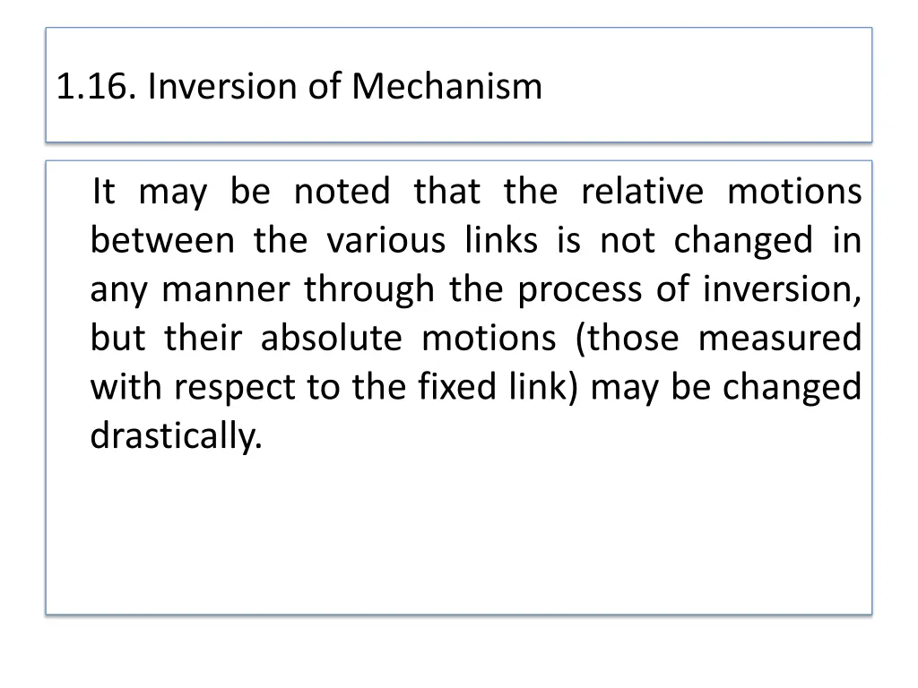 1 16 inversion of mechanism 1