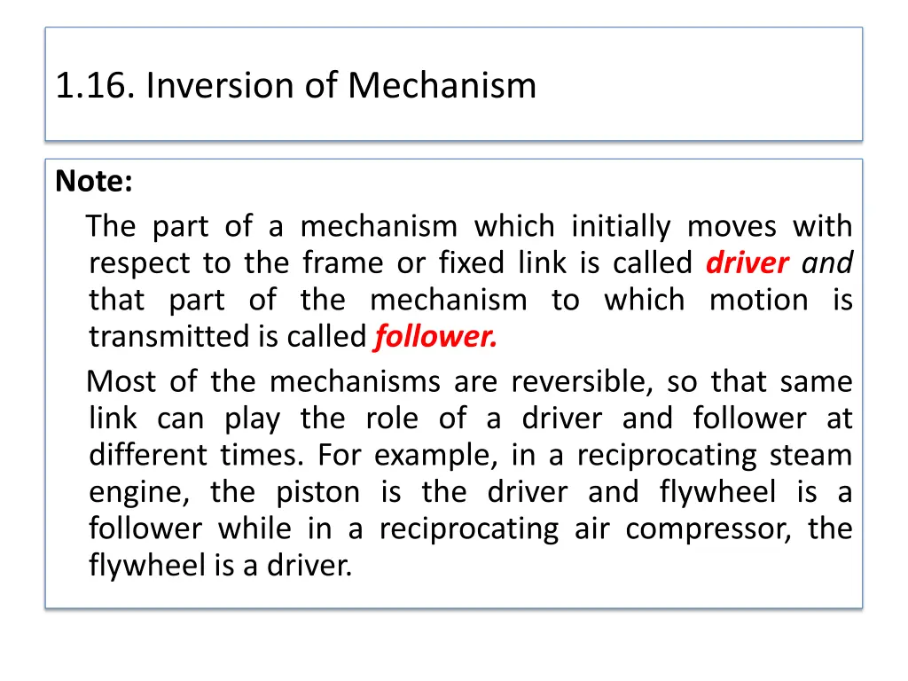 1 16 inversion of mechanism 2