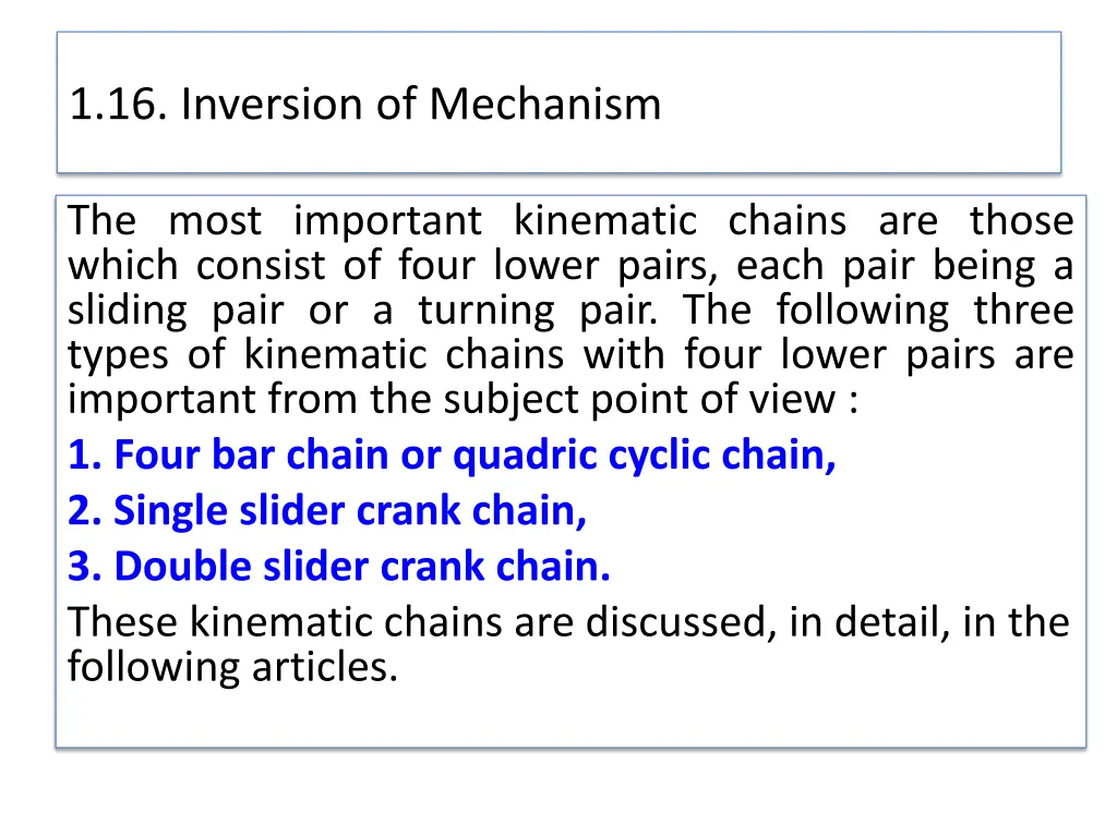 1 16 inversion of mechanism 3