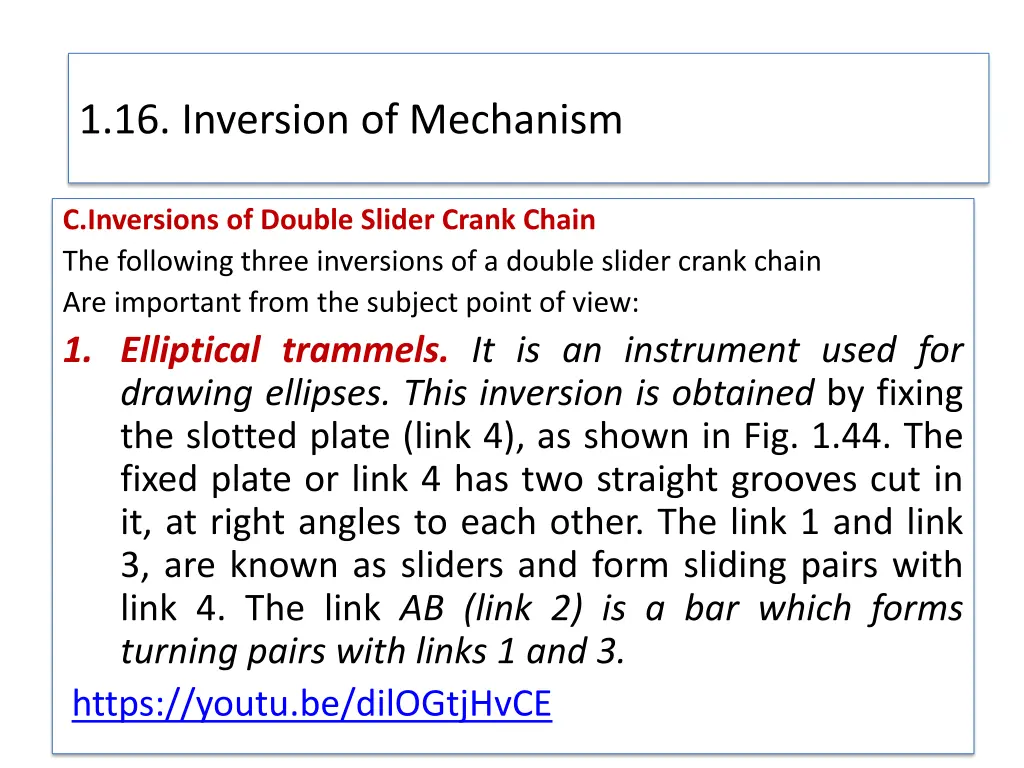 1 16 inversion of mechanism 30