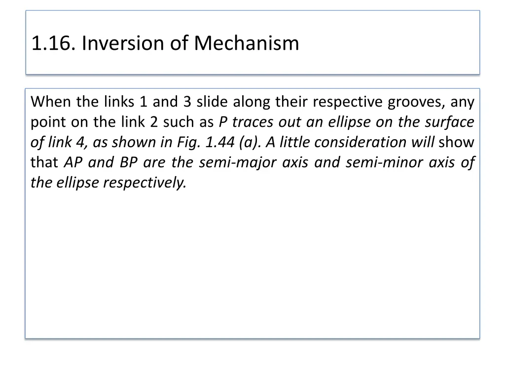 1 16 inversion of mechanism 32