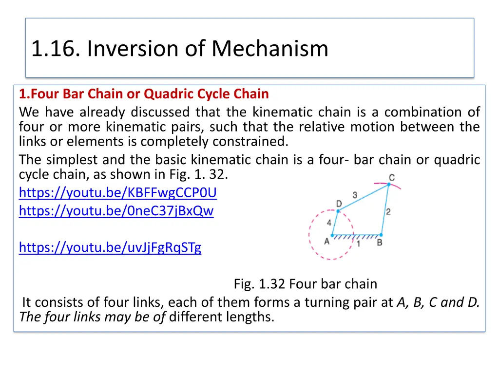 1 16 inversion of mechanism 4