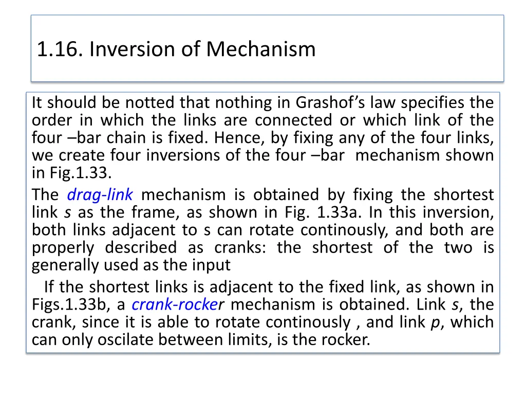 1 16 inversion of mechanism 9