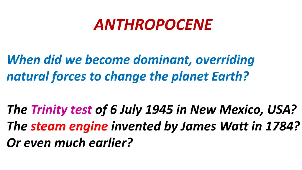 anthropocene