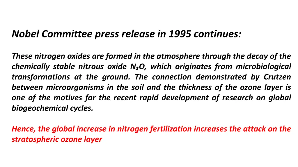 nobel committee press release in 1995 continues