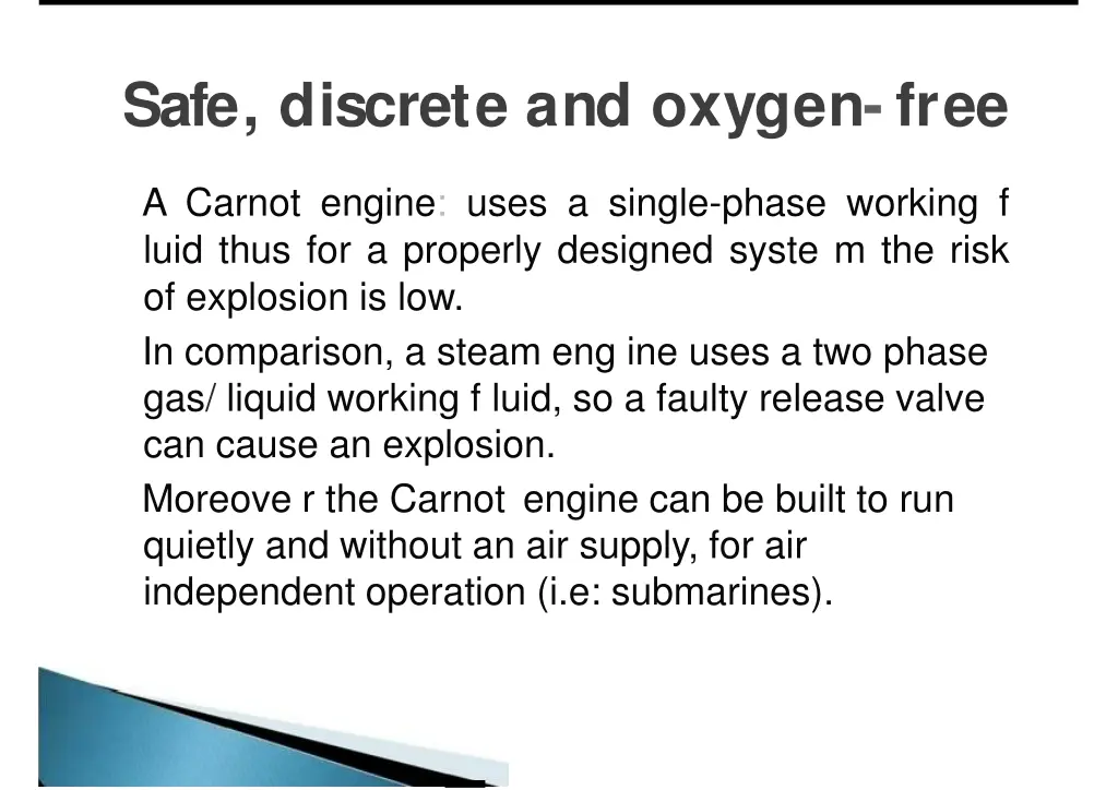 safe discrete and oxygen free