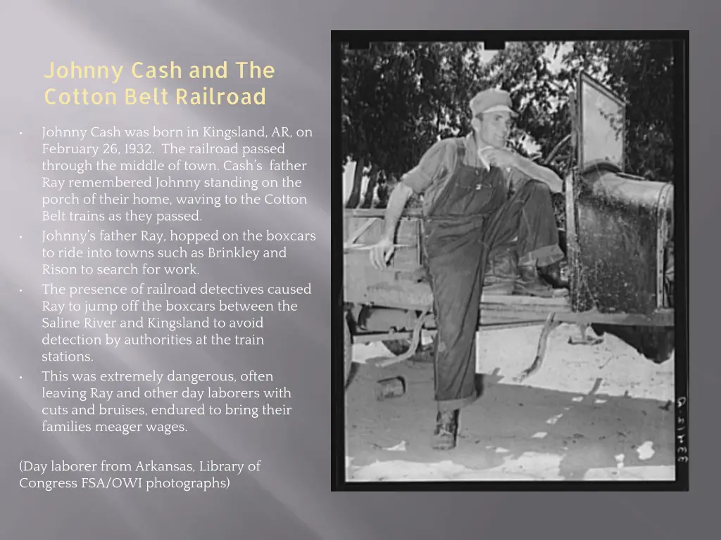 johnny cash and the cotton belt railroad