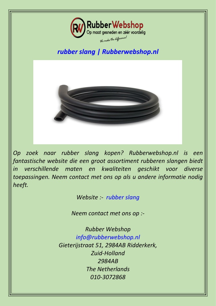 rubber slang rubberwebshop nl