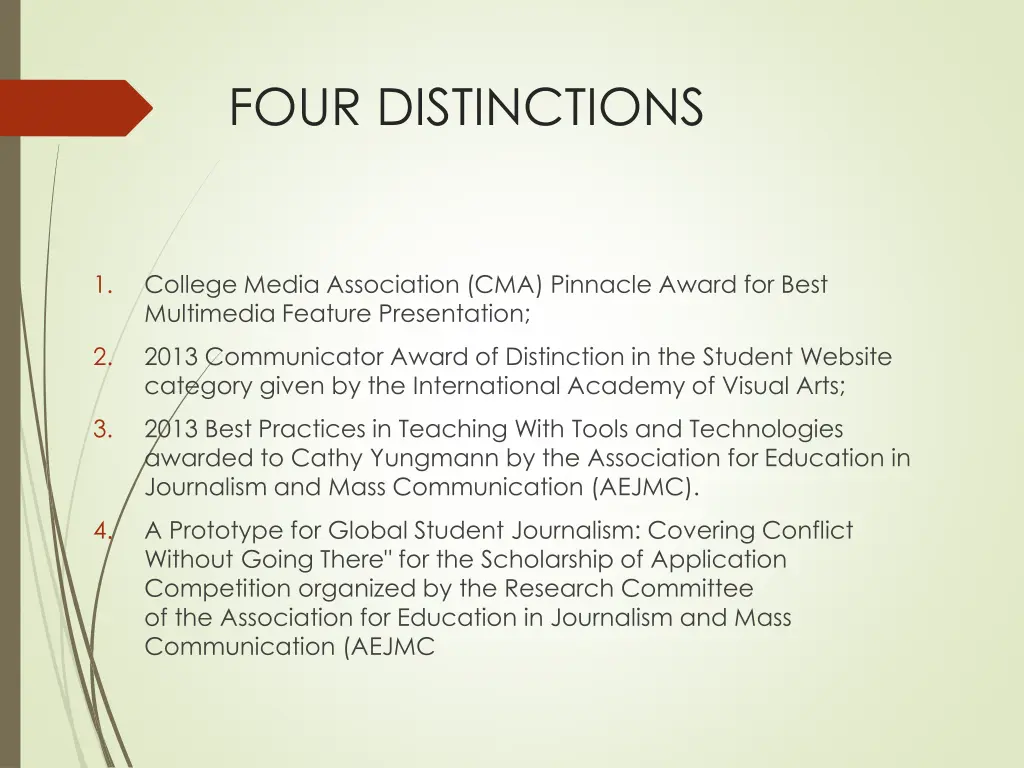 four distinctions