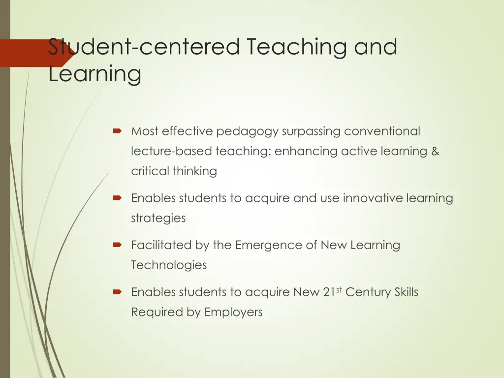 student centered teaching and learning