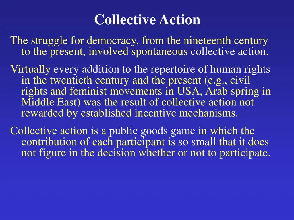 collective action