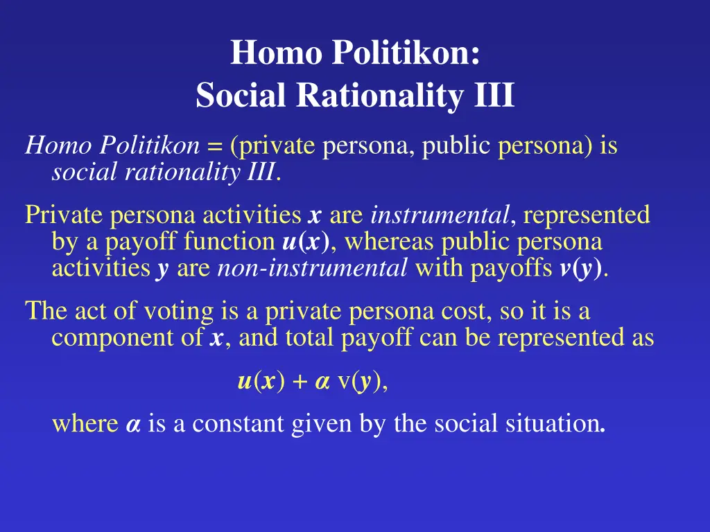 homo politikon social rationality iii 1