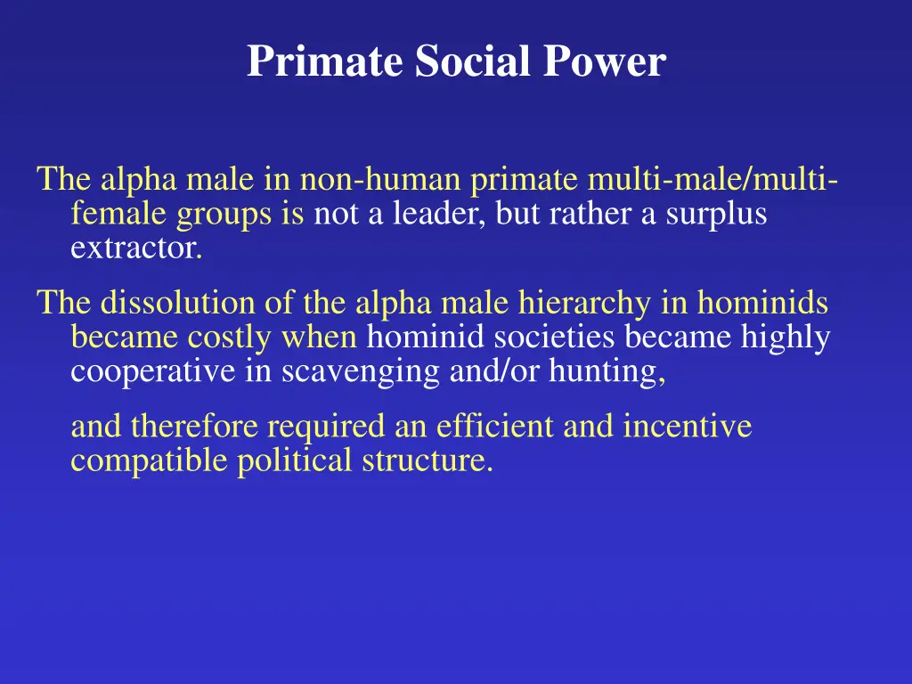 primate social power