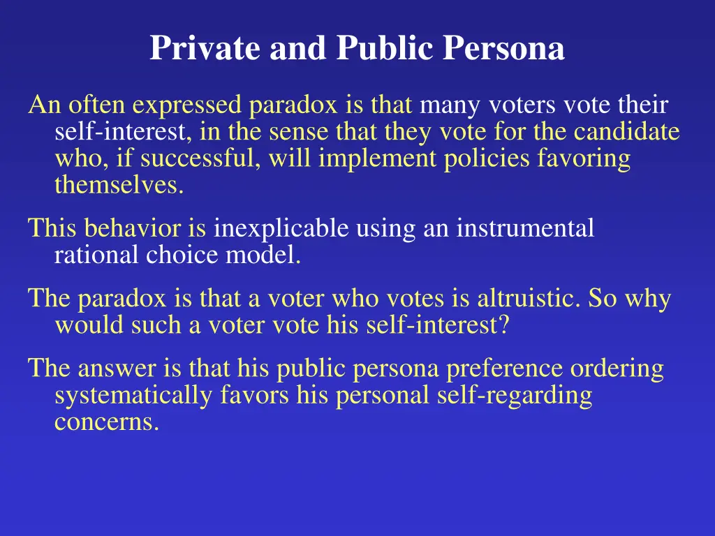 private and public persona