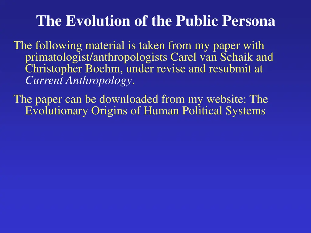 the evolution of the public persona 2