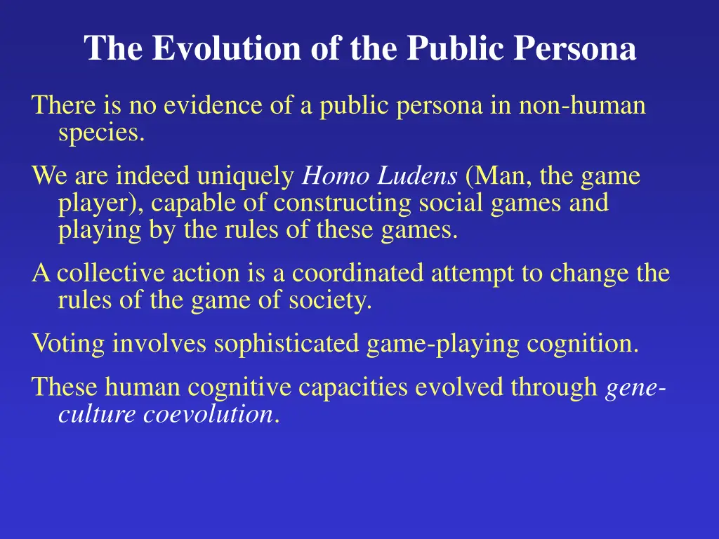 the evolution of the public persona