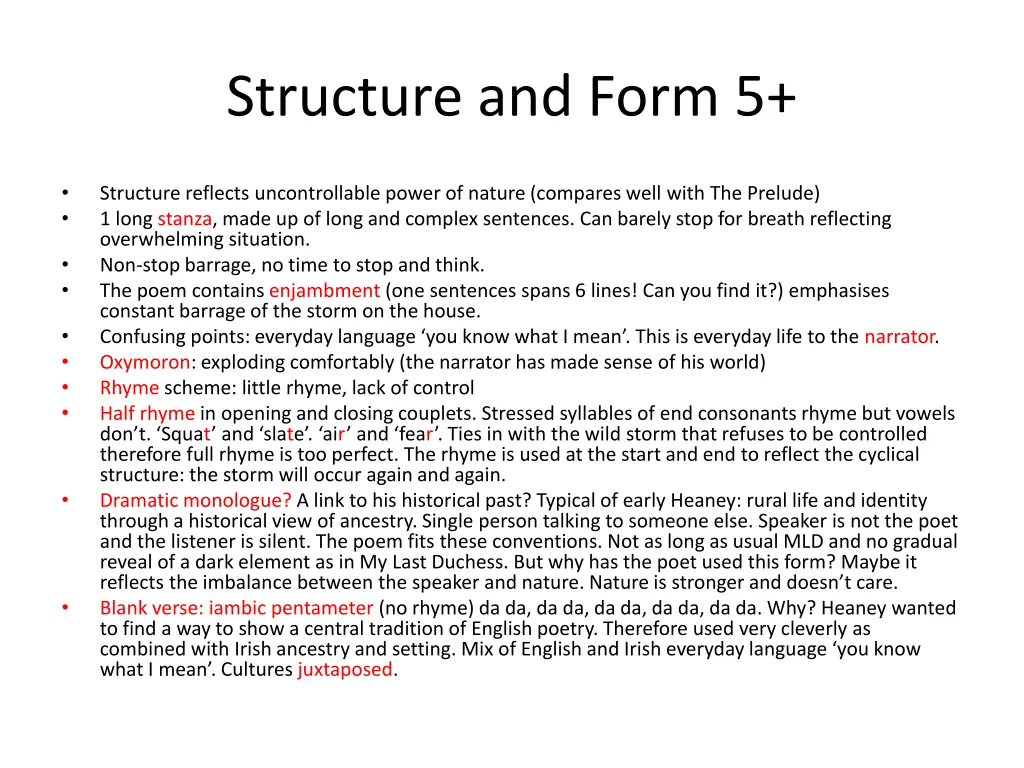 structure and form 5