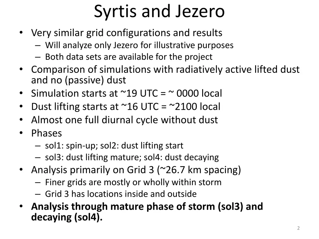 syrtis and jezero