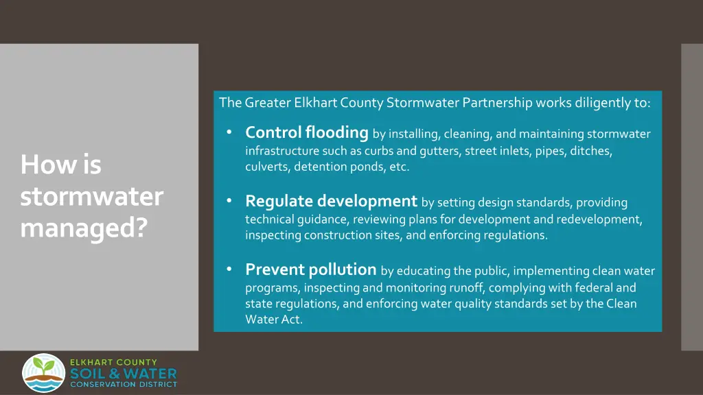 the greater elkhart county stormwater partnership 1