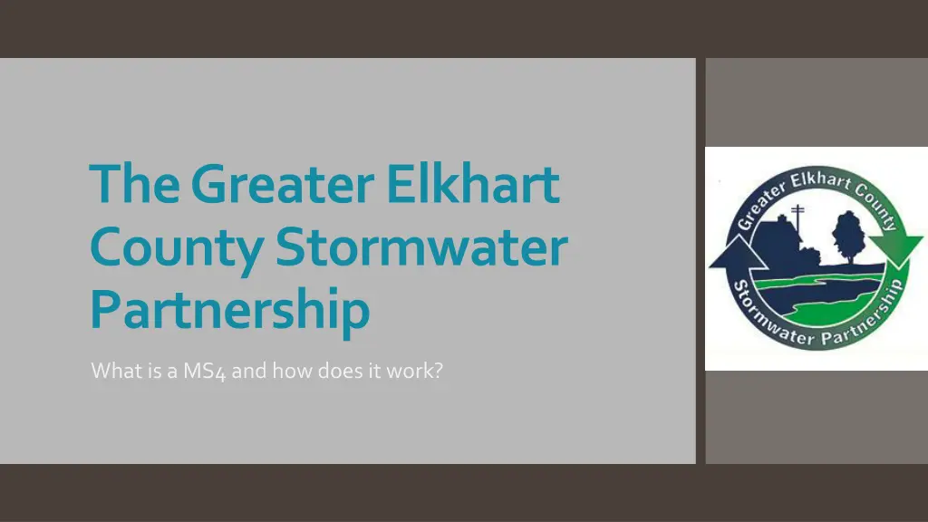 the greater elkhart county stormwater partnership