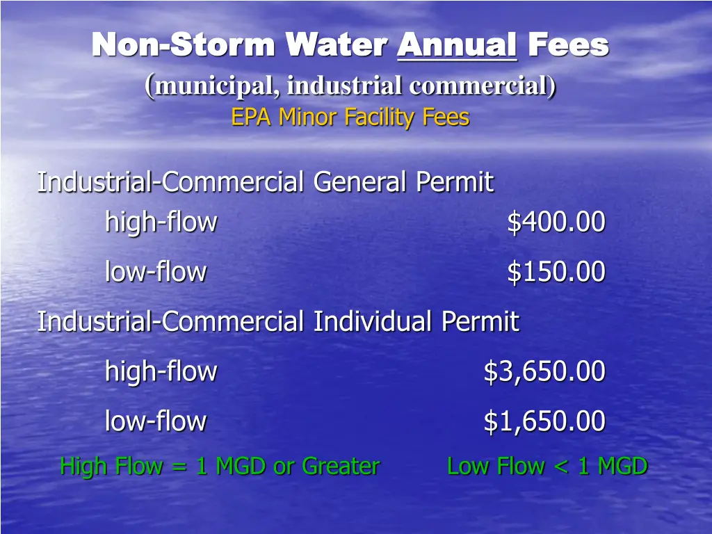 non non storm water storm water annual municipal 1