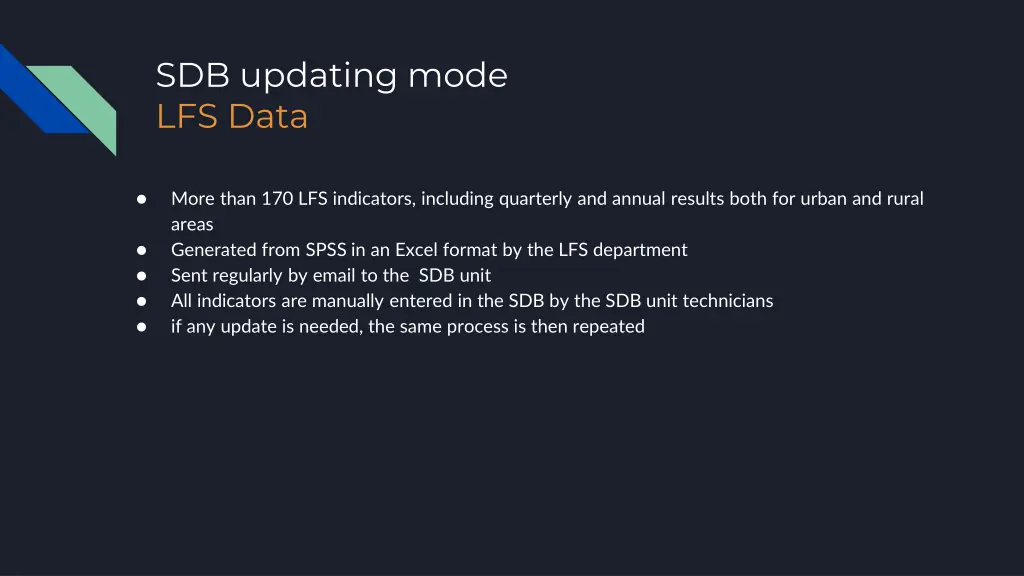 sdb updating mode lfs data