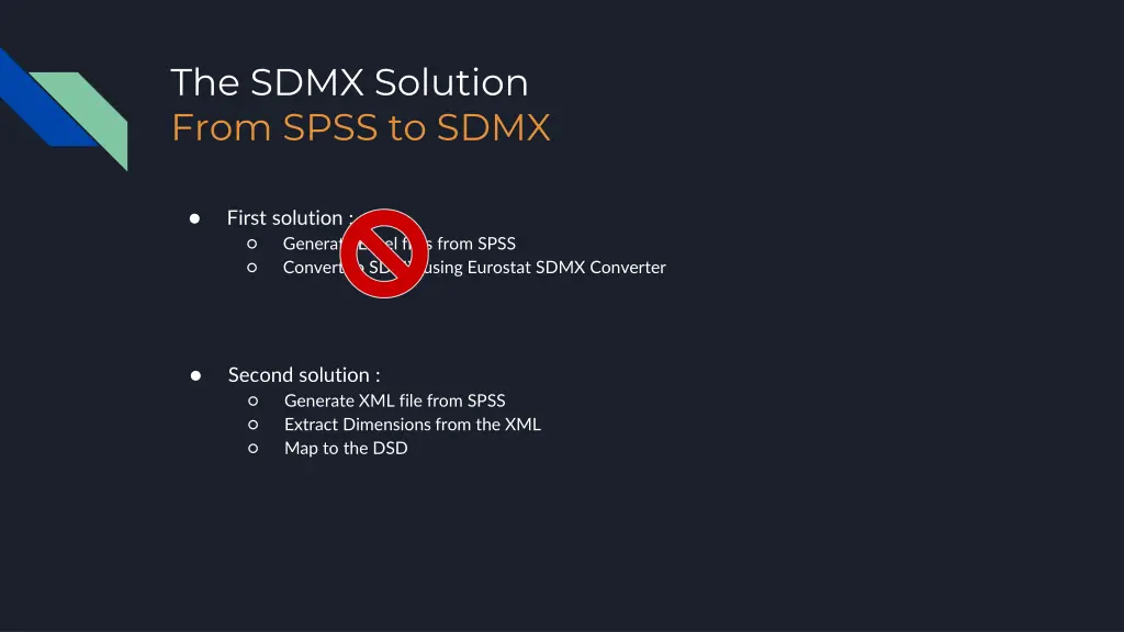 the sdmx solution from spss to sdmx