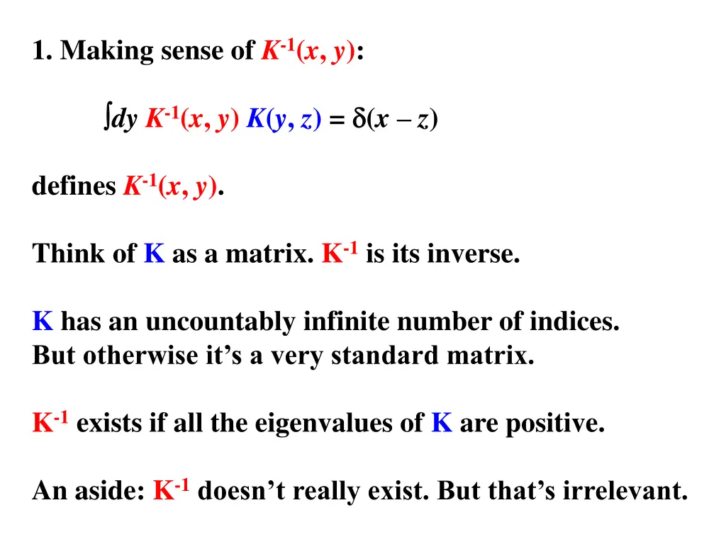 1 making sense of k 1 x y