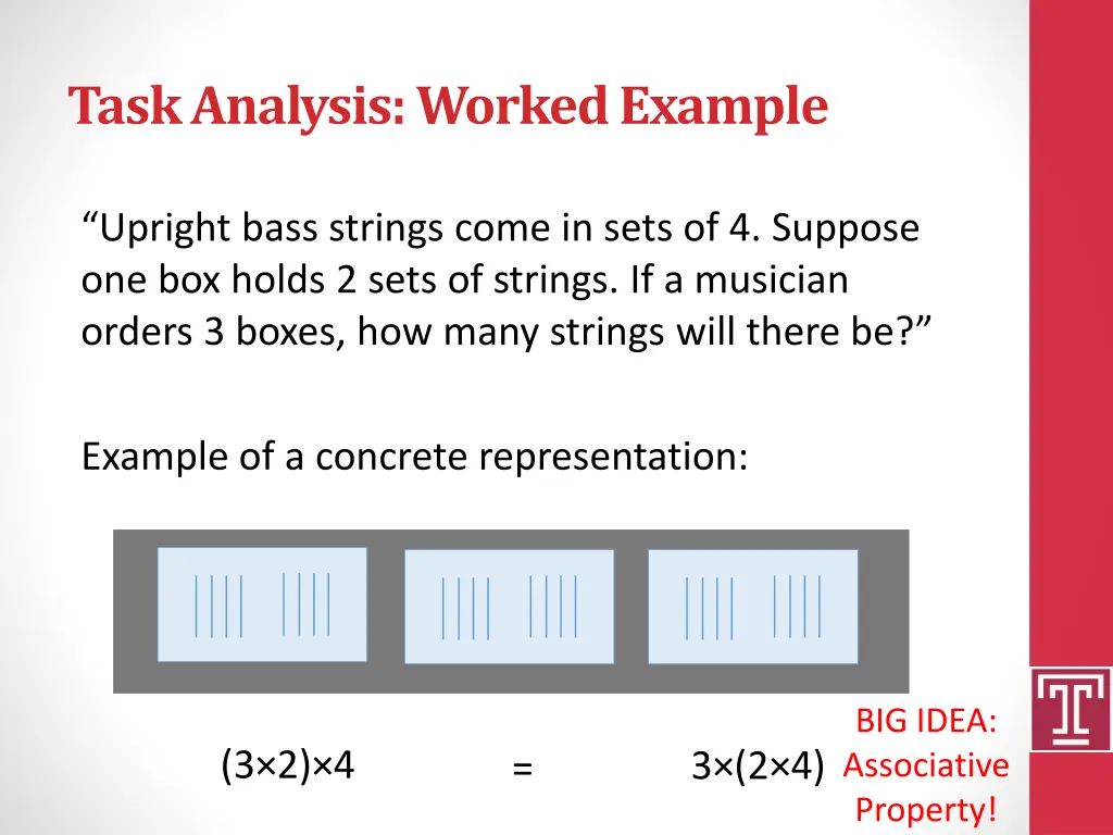 task analysis worked example