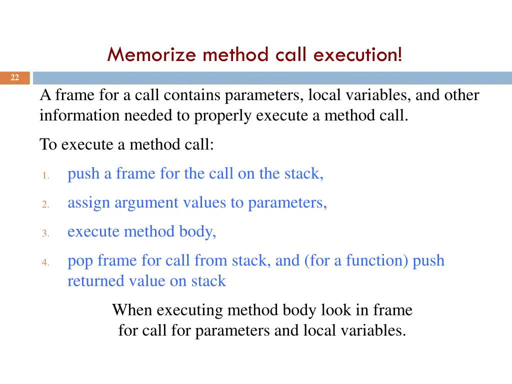 memorize method call execution