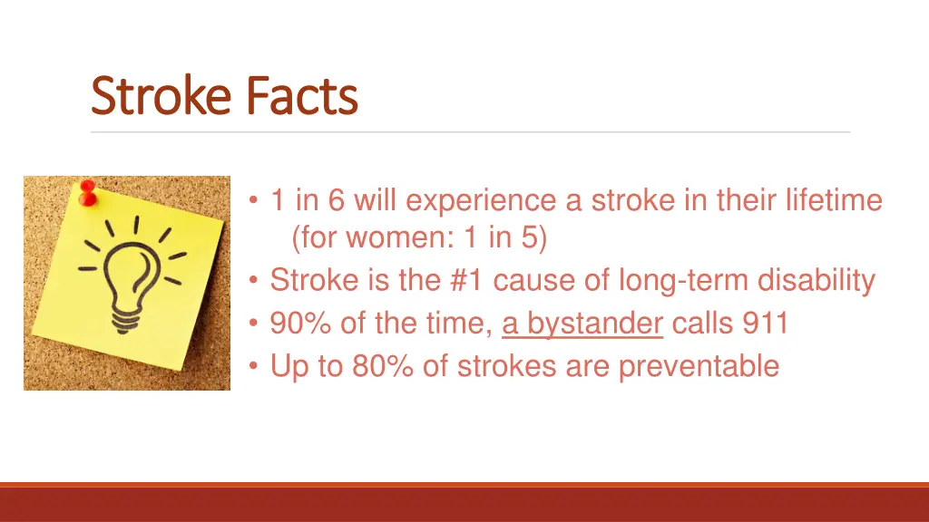 stroke facts stroke facts